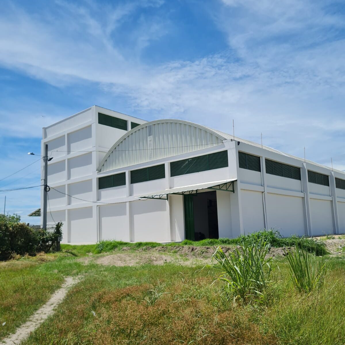 Construcción de cubiertas autoportantes y hangares